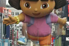 Dora is holding the strings, now